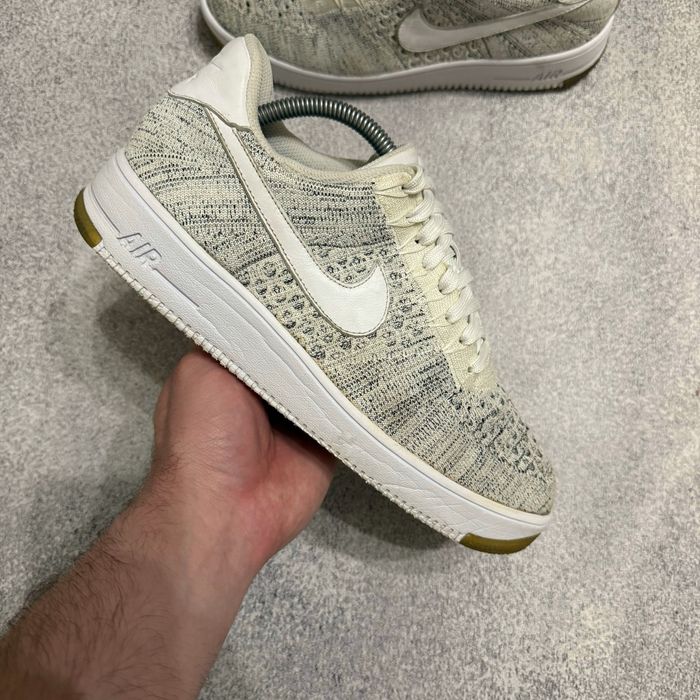 Nike Air Force 1 Flyknit оригінальні чоловічі шкіряні кросівки найк аір форс