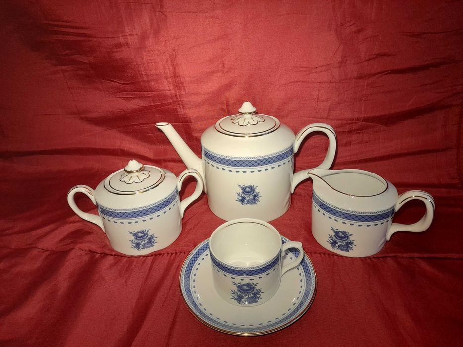 Serviço de chá Vista Alegre Alegre Cozinha Velha