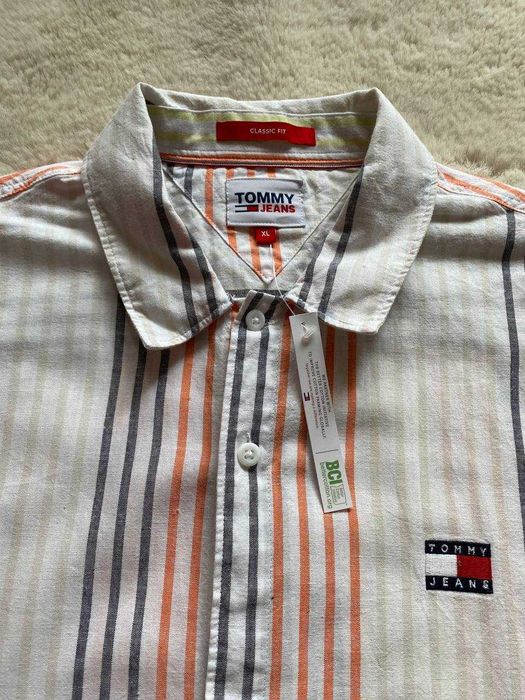 Tommy Hilfiger лляна теніска, сорочка поло, поло