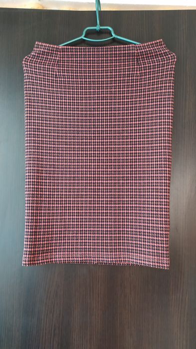 Жіноча спідниця MaxMara рожева гусяча лапка женская юбка карандаш