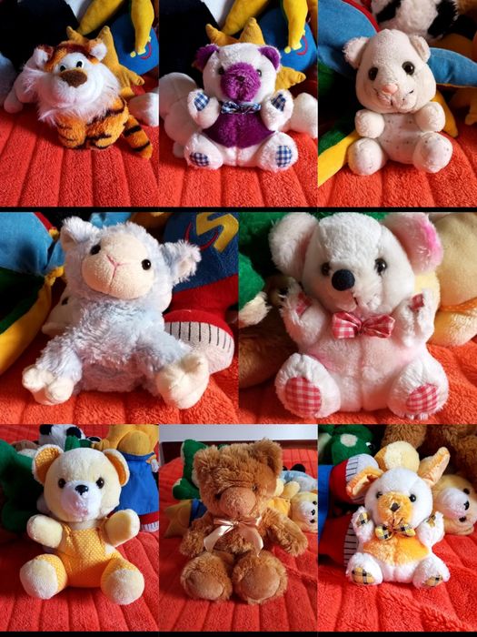 Conjunto de peluches fofinhos