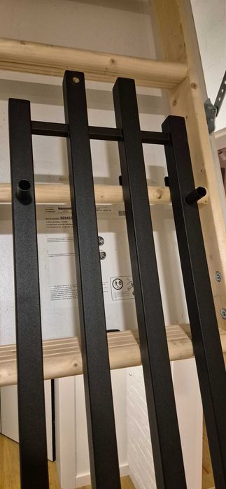 Grzejnik dekoracyjny Radeco Tubo 1K - Czarny Mat (Merkury 7)