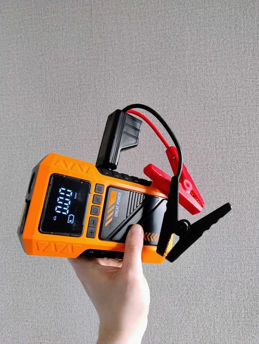 Бустер 3в1 в Машину, Портативний Пуско Зарядний Пристрій з Насосом