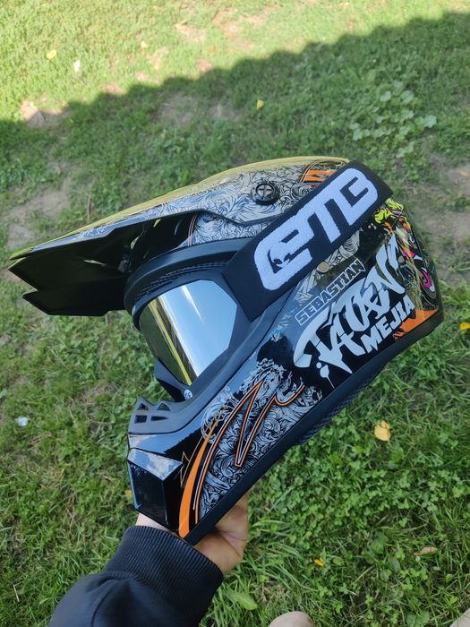 Нові моделі! Шолом кросовий ендуро, окуляри, рукавиці, підшоломники