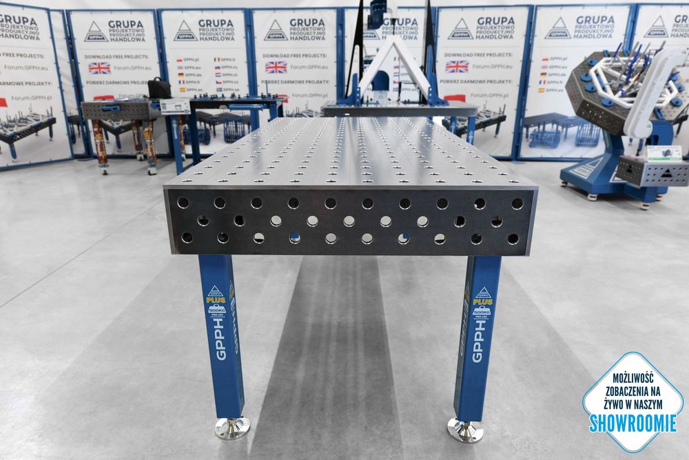 Stół Spawalniczy GPPH PLUS 2000x1000 fi28 mm 100x100 mm