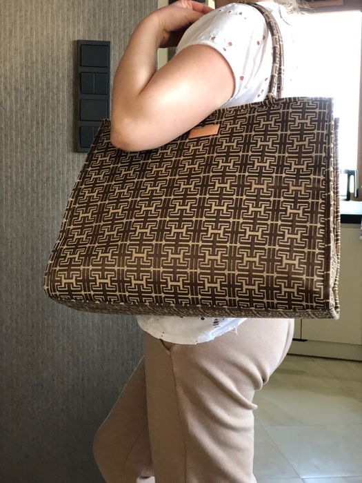 Torebka shopper duża XL River Island nowa brązowa piękna