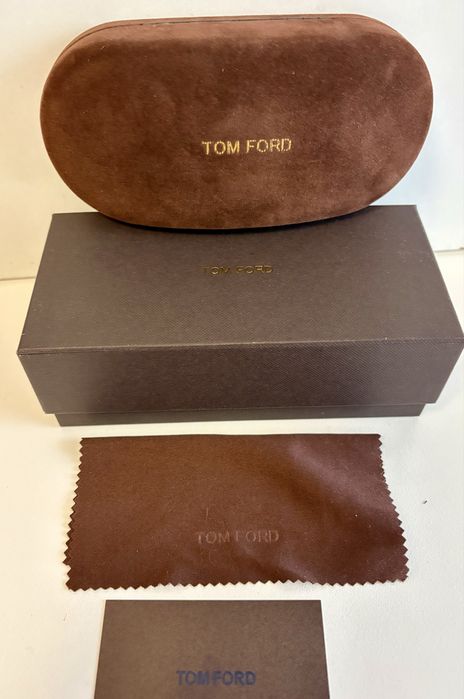 okulary Tom Ford pilotki niebieskie szkła