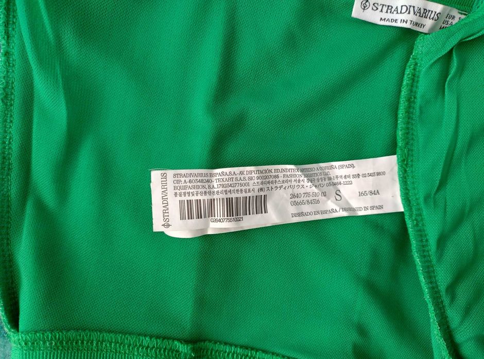 Crop Top Stradivarius  - Zielony - Rozmiar S