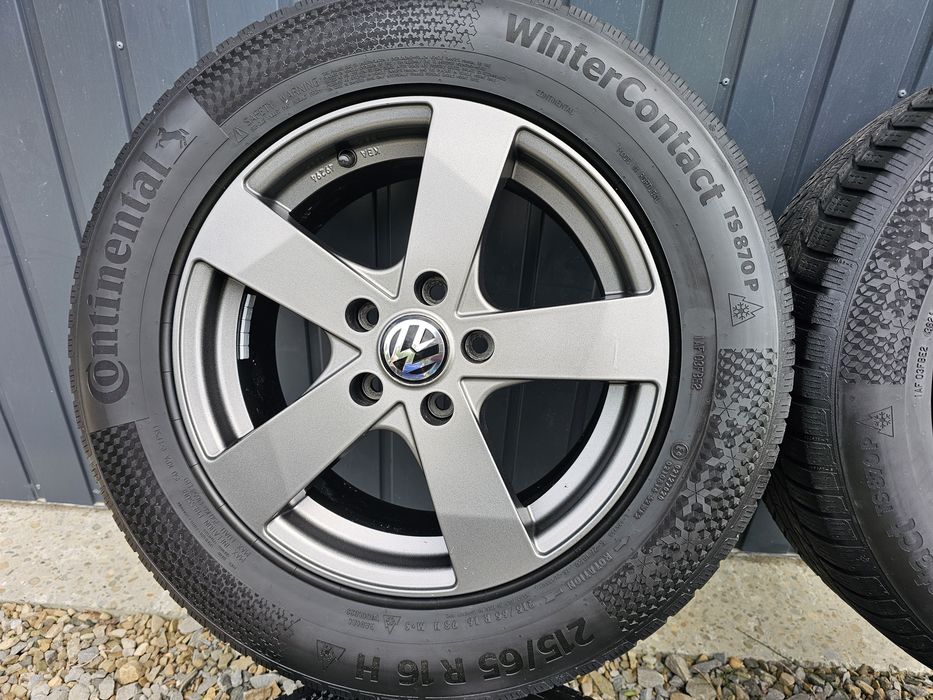 Alufelgi Volkswagen 16" 5x112 Touran Tiguan T-Roc Passat z Oponami