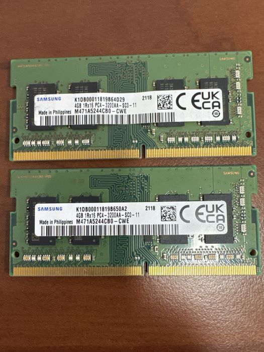 DDR4 4gb 3200MHz 2шт