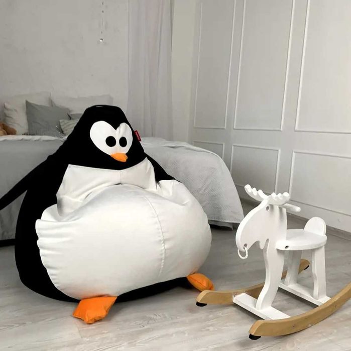 Пінгвін М'яке Крісло Мішок Груша Пуфик Кресло Мешок