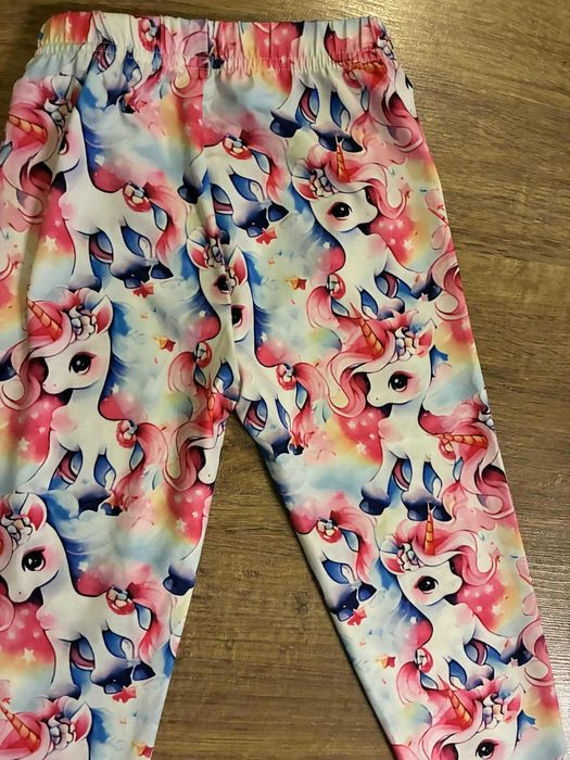 piękne spodenki w jednorożce dla dziewczynki