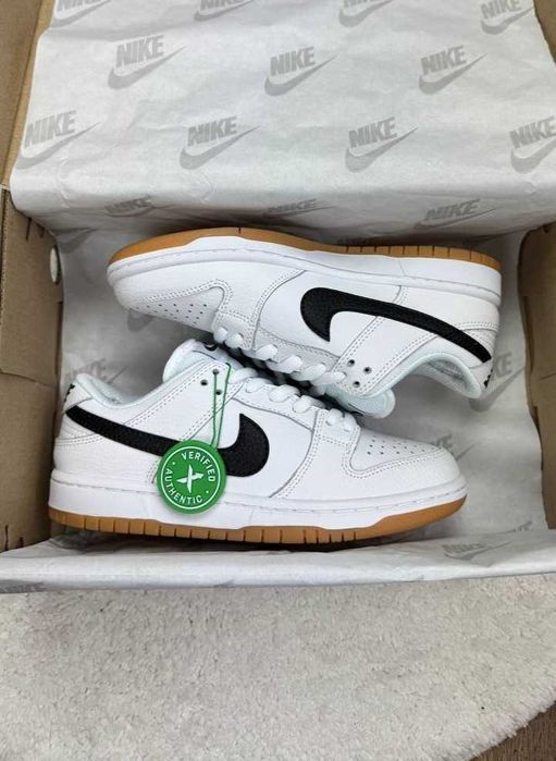 nike sb dunk low pro white gum - купить обувь мужскую Киевская
