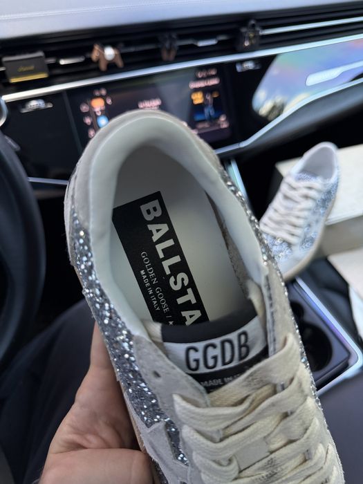 Кросівки Golden Goose BallStar Silver Glitter premium | Кроссовки жіночі