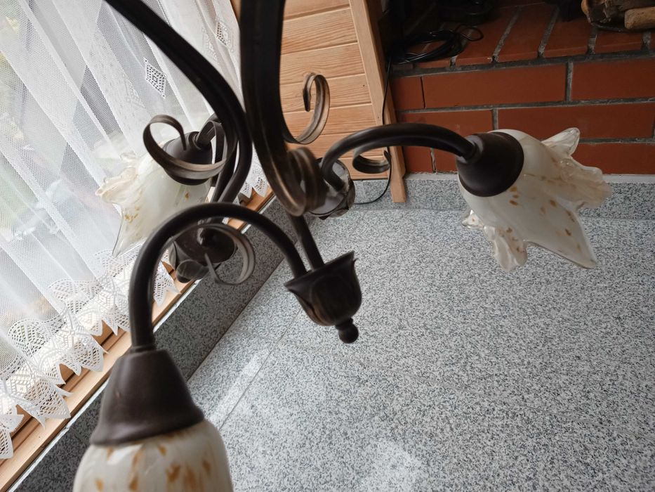lampa wisząca plus lampka stojąca (komplet)
