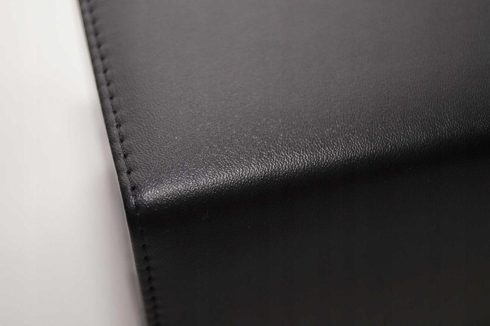 MOZSLY rotomat na 1 zegarek Cichy czarny ręcznie wykonany skórzany