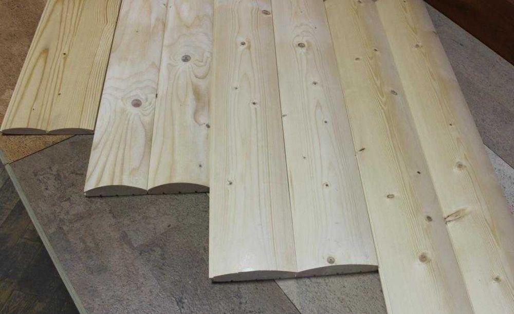 Блок хаус, фальш брус, імітація бруса зі смереки, модрини