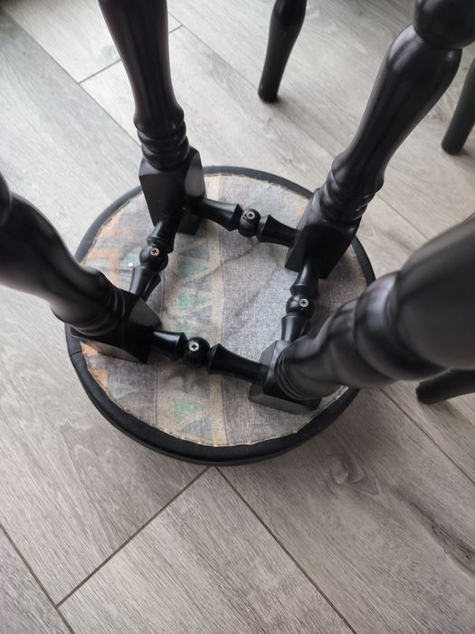 Hokery wysokie ekoskóra