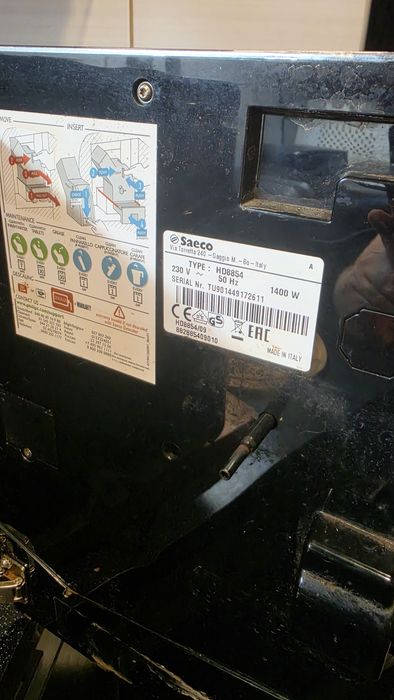 Ekspres Saeco Exprelia HD8854 | Włącza się | NA CZĘŚCI | MOCNO WYBRAKOWANY