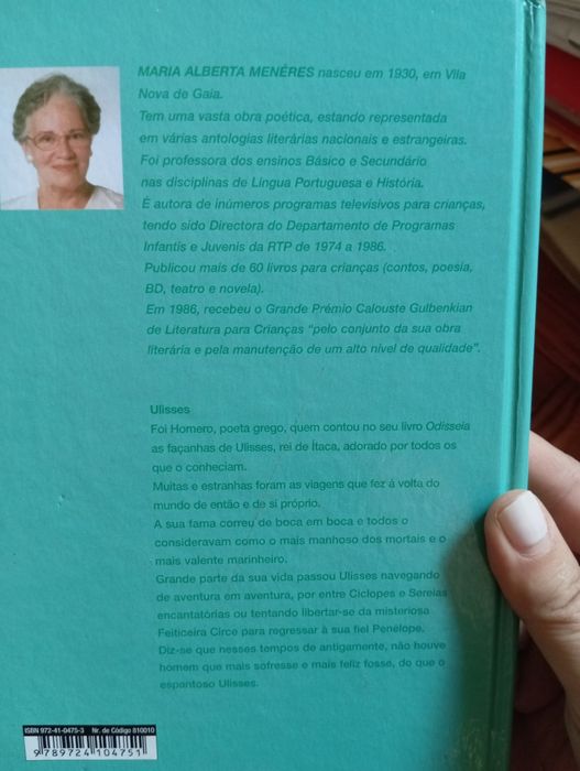 Livro do PNL Ulisses de Maria Alberta Menéres
