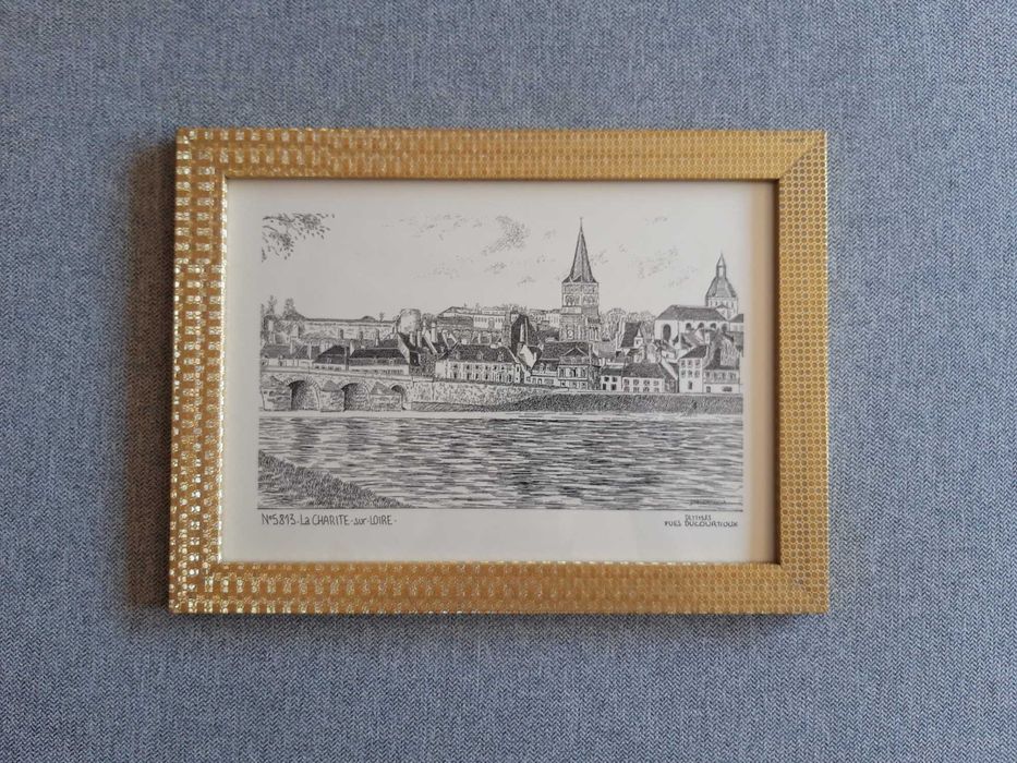 Quadro com desenho paisagista
