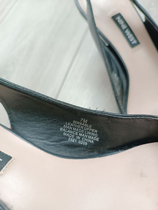 Czarne skórzane buty damskie szpilki sandały na obcasie 36 eleganckie