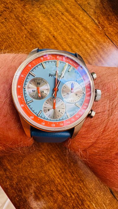 Zegarek mechaniczny chonograf „GULF”