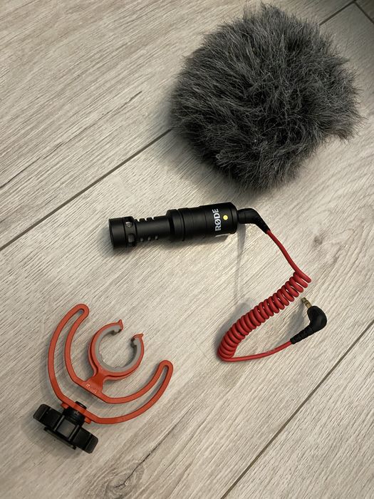 Mikrofon Rode videomicro dead cat do aparatu kamery stream youtube