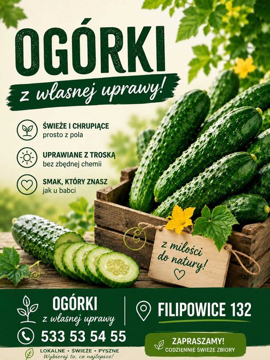 Ogórki gruntowe.