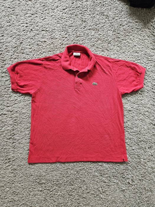 Lacoste koszula męska L bordowa czerwona t-shirt polo