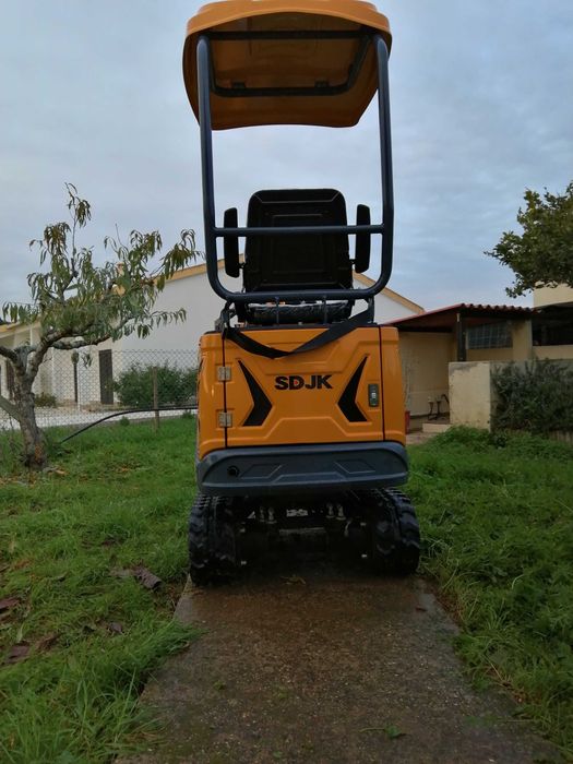 Mini escavadora 1.2T SDJK com 95h de trabalho