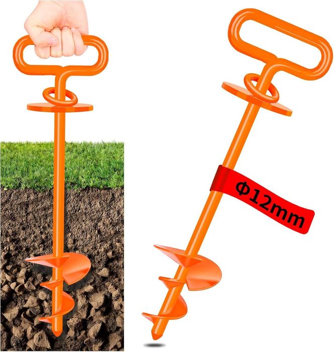 Kotwica gruntowa dla psa do ogrodu na plażę trawnik pomarańczowy 217