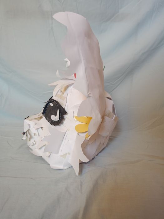 Papier furry head