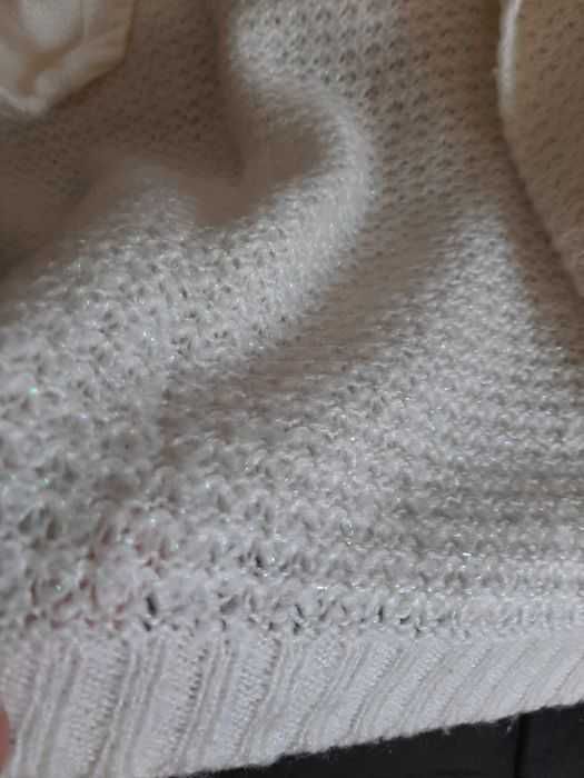 Sweter damski Tally Weijl roz.S -bialy ze srebrną nitką