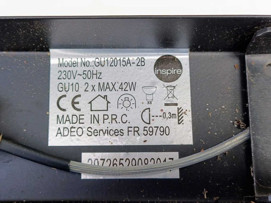 Candeeiro de teto formato projetor duplo de leds