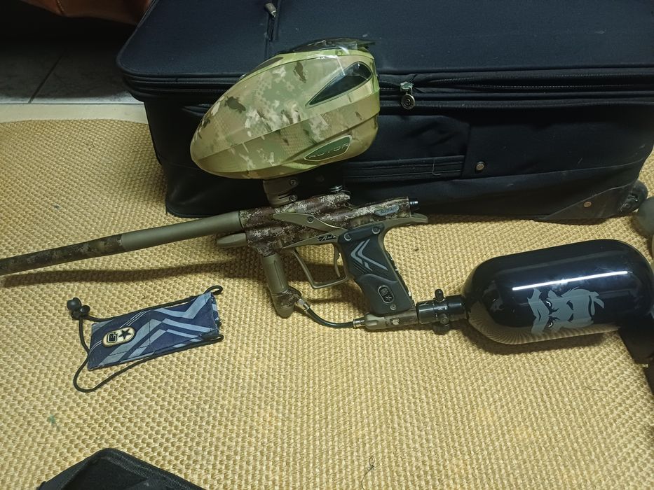 Conjunto material paintball
