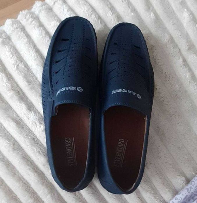 Чоловічі лофери сині нові літні 44 розмір