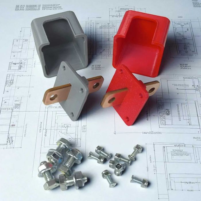 Клемма силовая проходная (панельная) M / L — 170 / 210 A, медь для АКБ