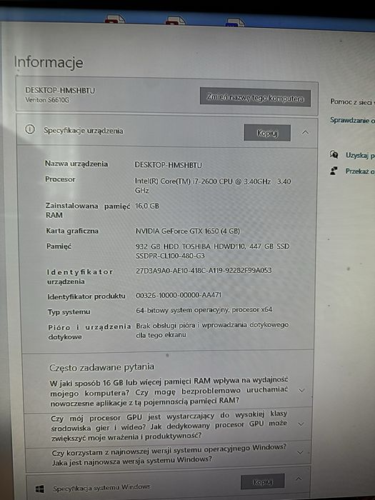 Komputer stacjonarny  pc gamingowy do gier