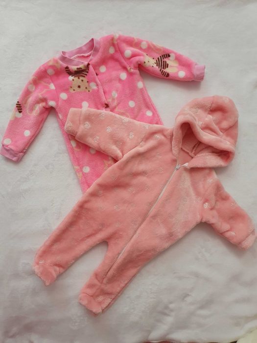 Комбінезончики плюшеві р.62-68