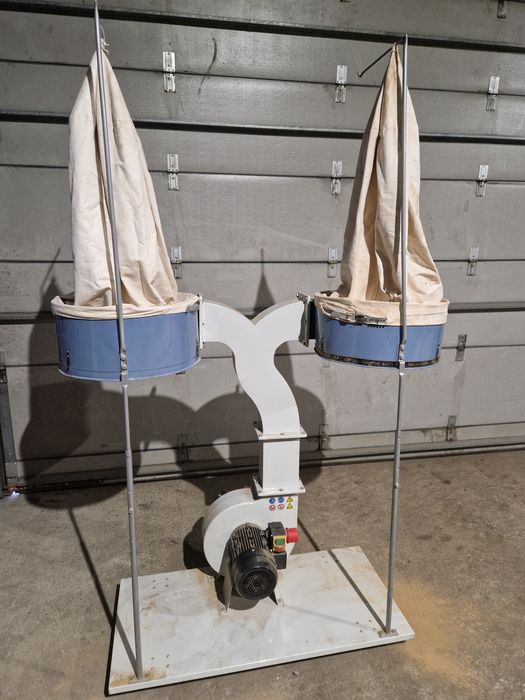 Odciąg do trocin dwu workowy turbina wentylator