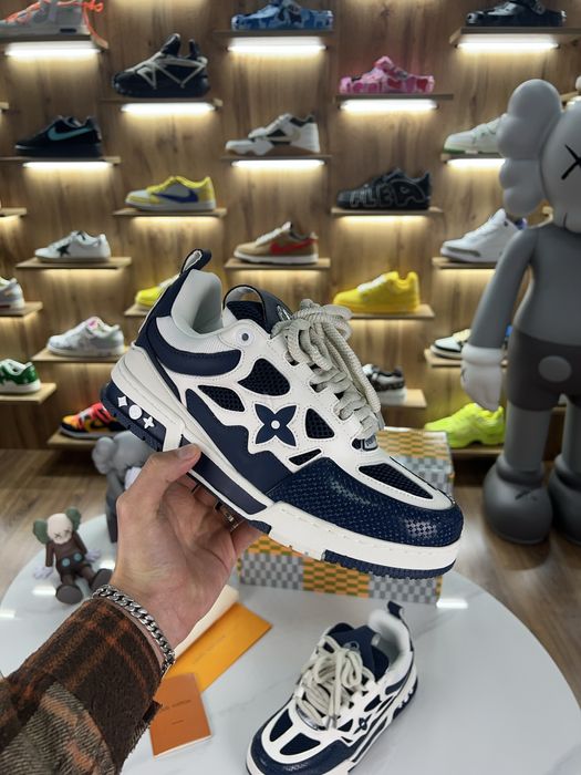 Кросівки Снікерси Louis Vuitton Skate Sbeakers White / Blue