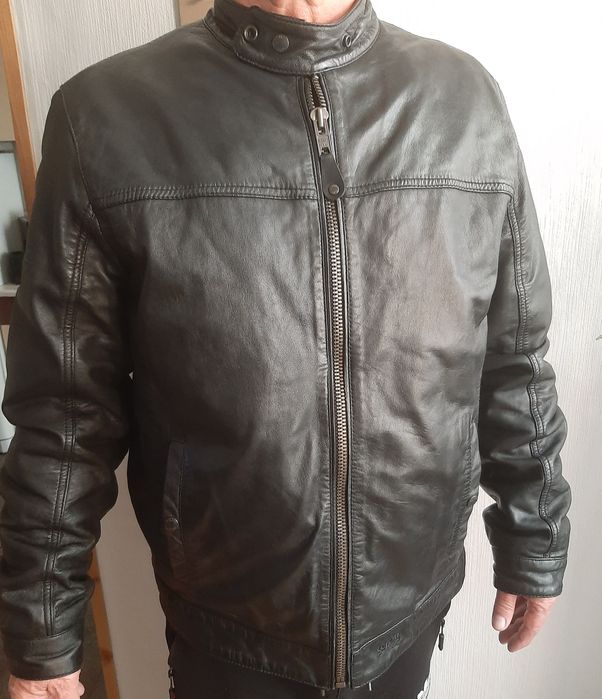 Kurtka skórzana męska