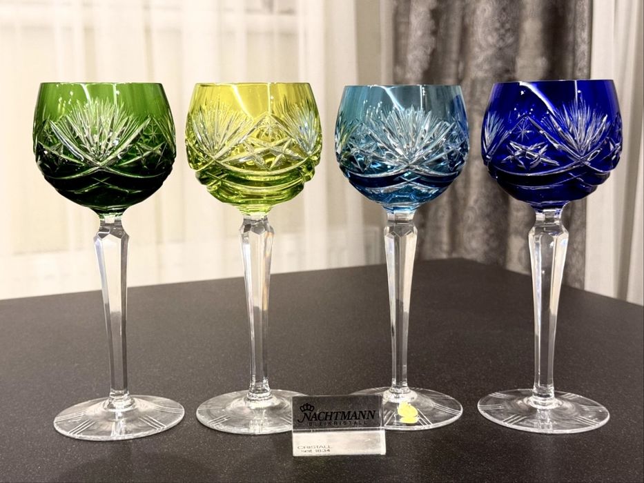 Хрустальные фужеры для вина Nachtmann серия 124 GDR Германия