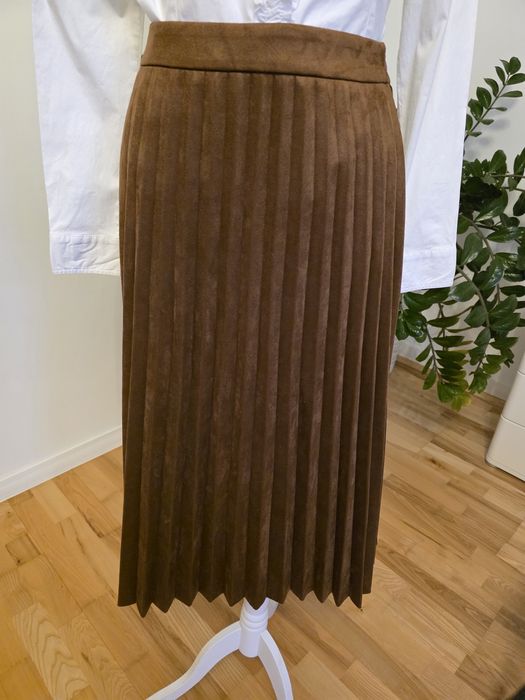 Spódnica plisowana brązowa rozmiar 40