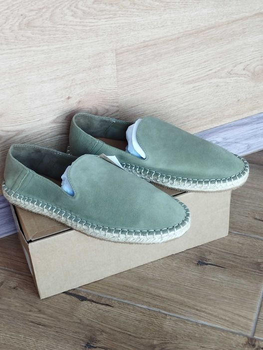 Нові замшеві еспадрільї MANGO Іспанія розмір 41 колір оливка