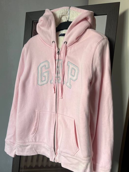 Рожева зіп-худі Gap на хутрі