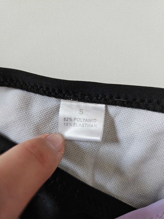 Strój kąpielowy dwuczęściowy fioletowo-czarny bikini
