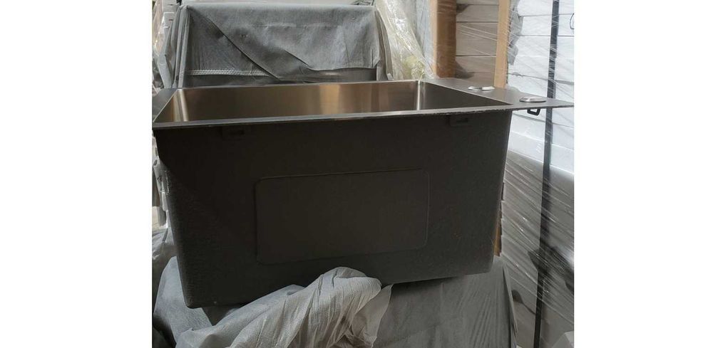 Мойка кухонная, 40/50см, Нержавеющая, полная комплектация, Platinum