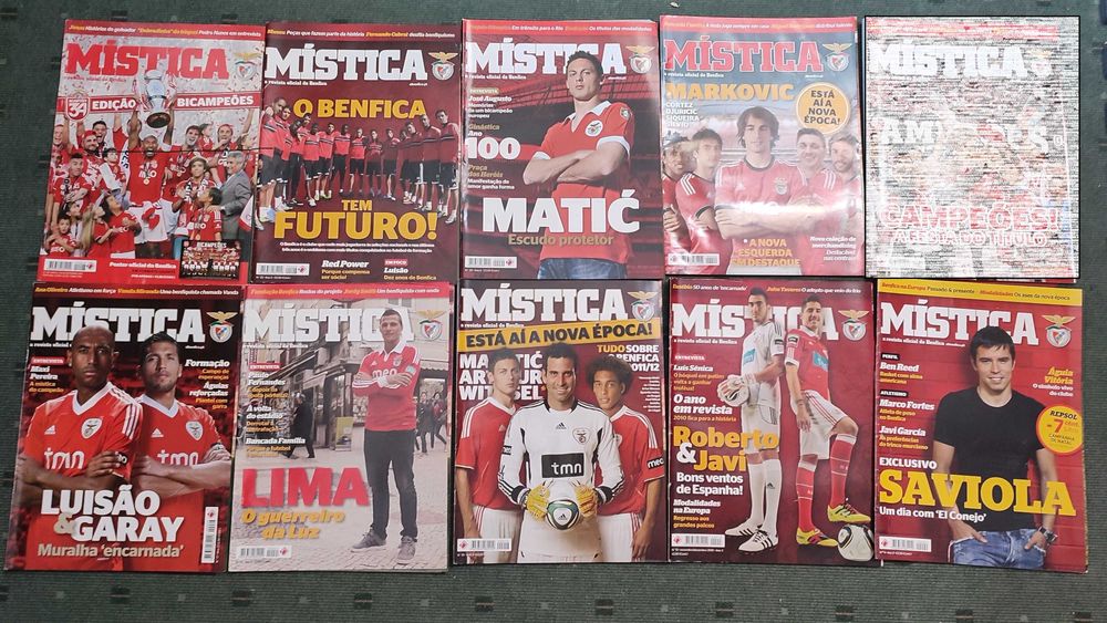 Lote 40 Revistas e jornais sobre S. L. Benfica